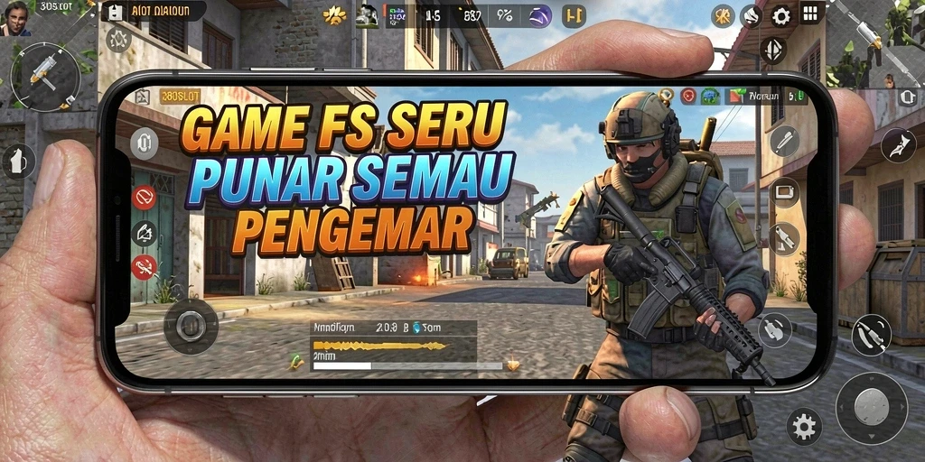 Tangkapan layar menampilkan aksi intens dalam gameplay FPS.