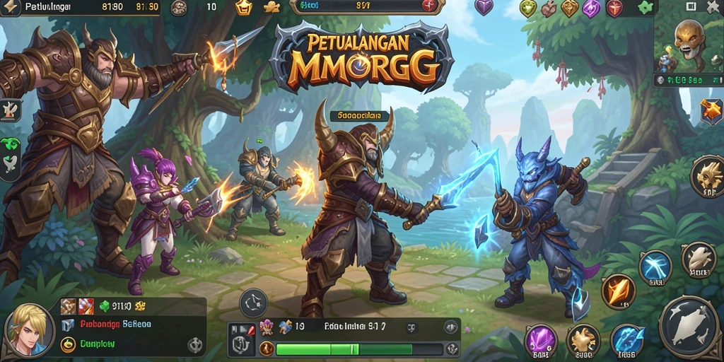 Tampilan gameplay menakjubkan dari 8180 yang menarik dalam MMORPG.