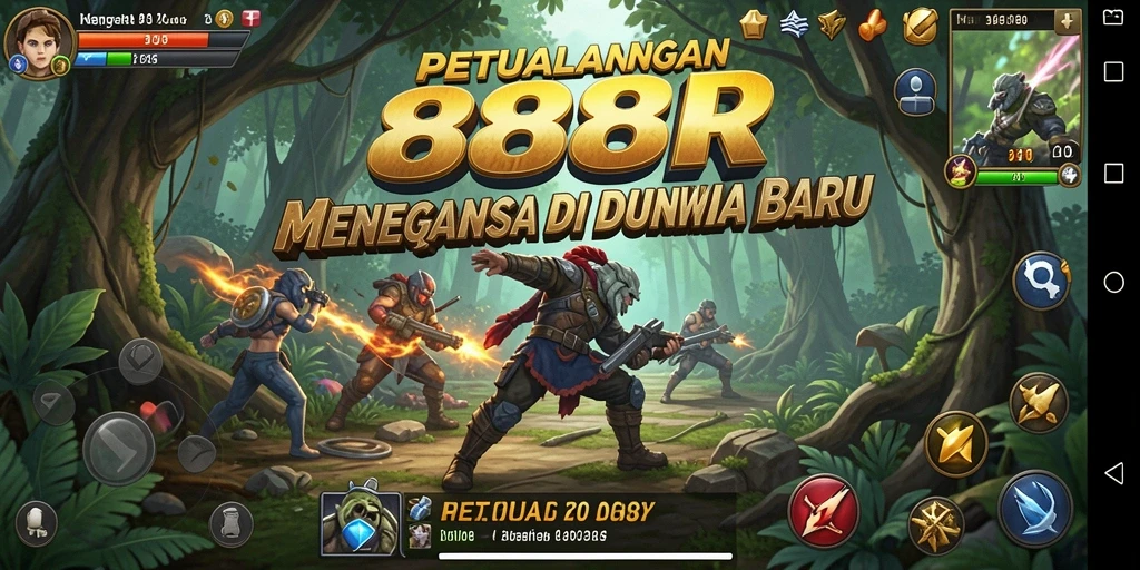 Screenshot gameplay <strong>888R</strong> menampilkan aksi petualangan seru dan grafik yang memukau.