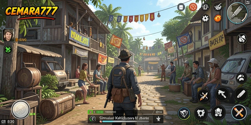 Gameplay menarik CEMARA777 dengan dunia yang luas dan karakter kustomisasi.