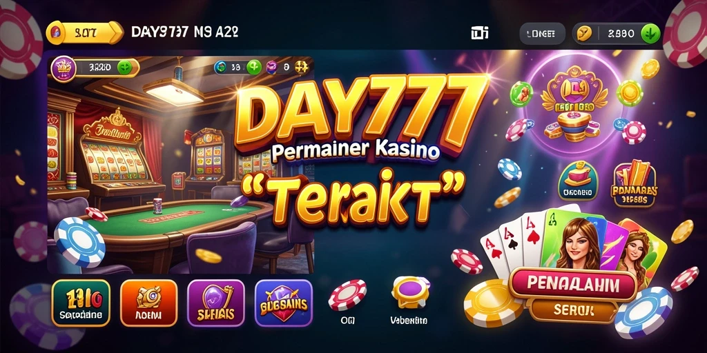 Screenshot utama yang menunjukkan gameplay seru di DAY777 Kasino.