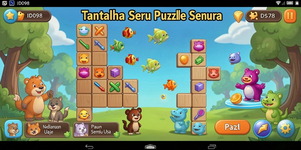 Screenshot ID098 menampilkan gameplay menantang dan grafis yang memukau.