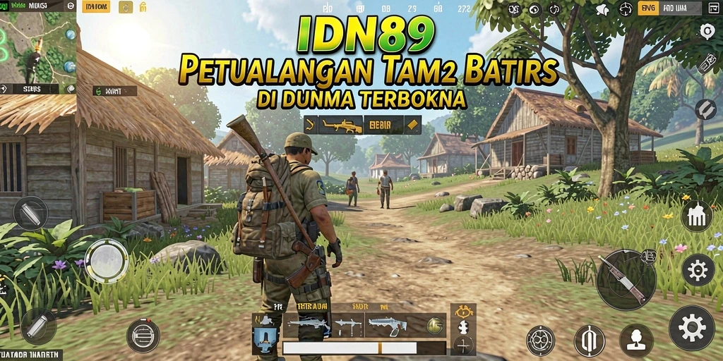 Tangkapan layar IDN89 menampilkan petualangan seru di dunia terbuka.