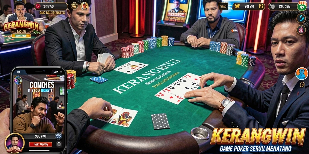 Tampilan gameplay KERANGWIN yang seru dan kompetitif.