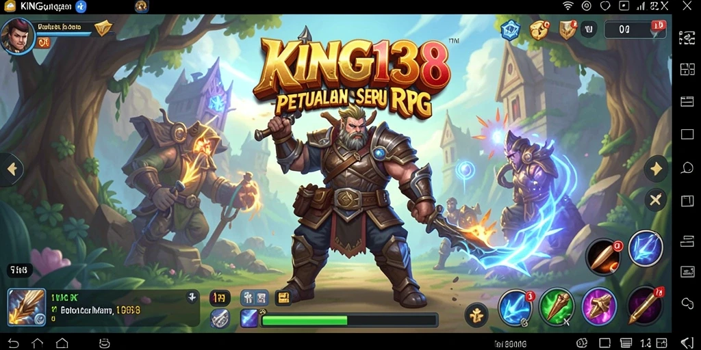 Tampilan gameplay KING138 yang seru dan menantang di dunia RPG.