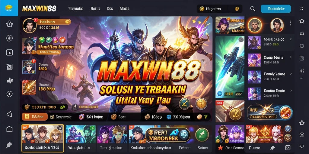Tampilan antarmuka MAXWIN88 yang user-friendly dan fungsional.