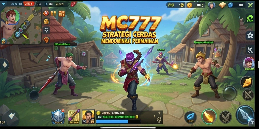 Tampilan grafis epik dalam gameplay MC777