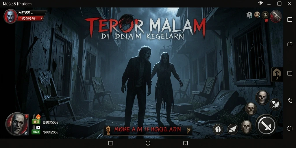 Screenshot menampilkan suasana gelap yang penuh ketegangan di ME355.