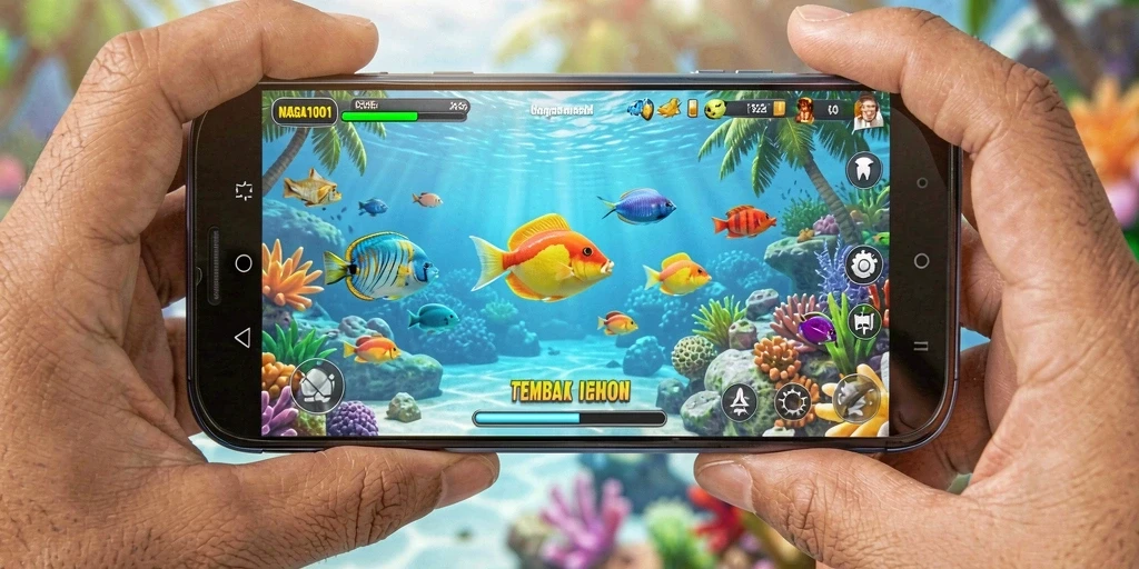 Tangkapan momen seru saat bermain NAGA1001 dengan gameplay Tembak Ikan.
