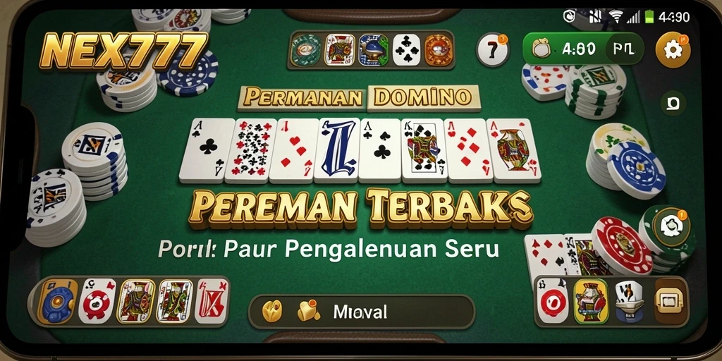 Tangkapan layar gameplay Domino di NEX777 yang seru dan menghibur.