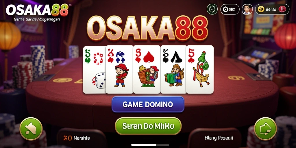 Tampilan menarik dalam gameplay Domino OSAKA88.