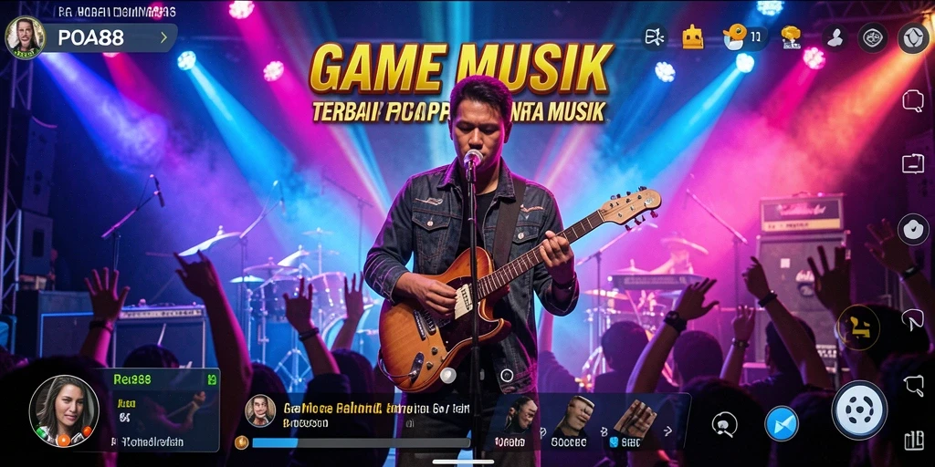 Tampilan permainan musik yang menarik dan interaktif di POA88.