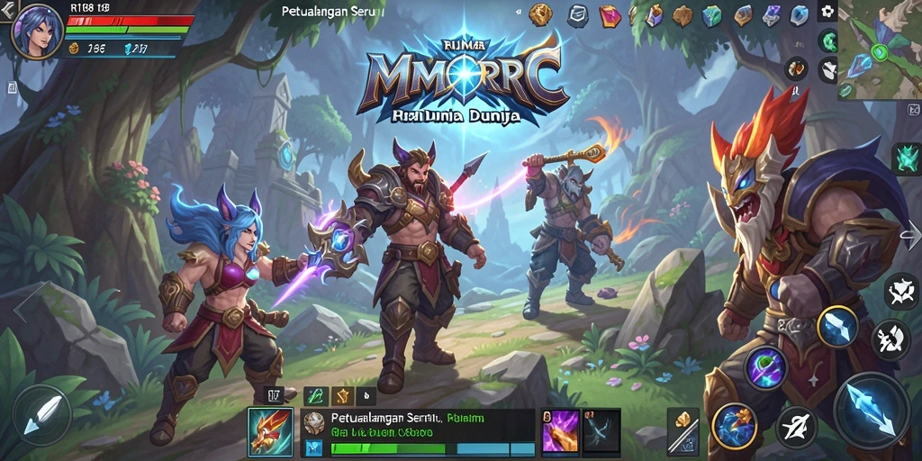 Tampilan gameplay seru dari RI188 dalam dunia MMORPG.