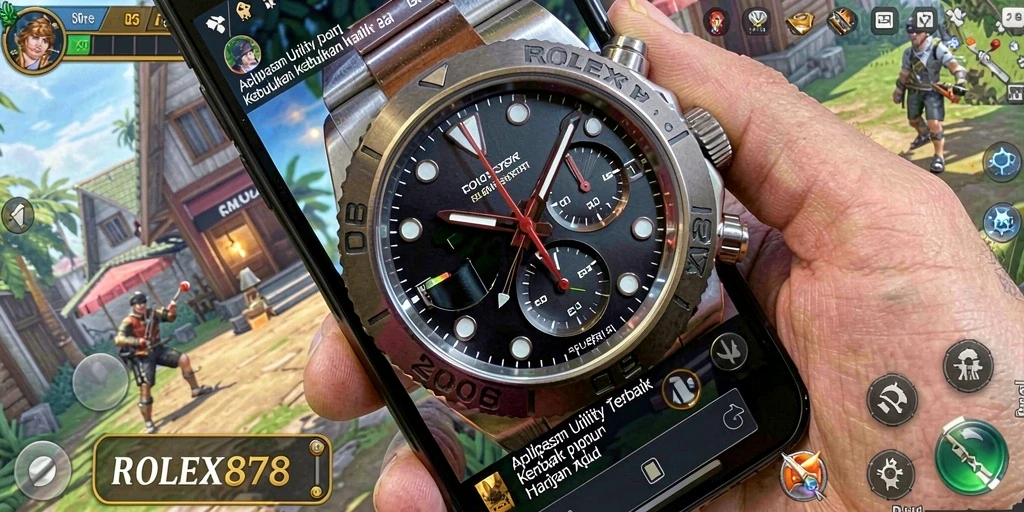 Tampilan antarmuka utama dari aplikasi Utility ROLEX878 yang mudah digunakan.