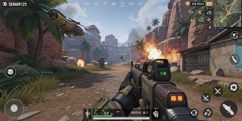 Tampilan gameplay <strong>SEMAR123</strong> dengan aksi menegangkan dan grafis yang memukau.