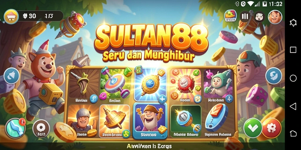 Tampilan gameplay SULTAN88 yang penuh warna dan seru.