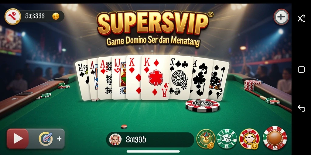 Tampilan gameplay SUPERSVIP yang seru dan menyenangkan.