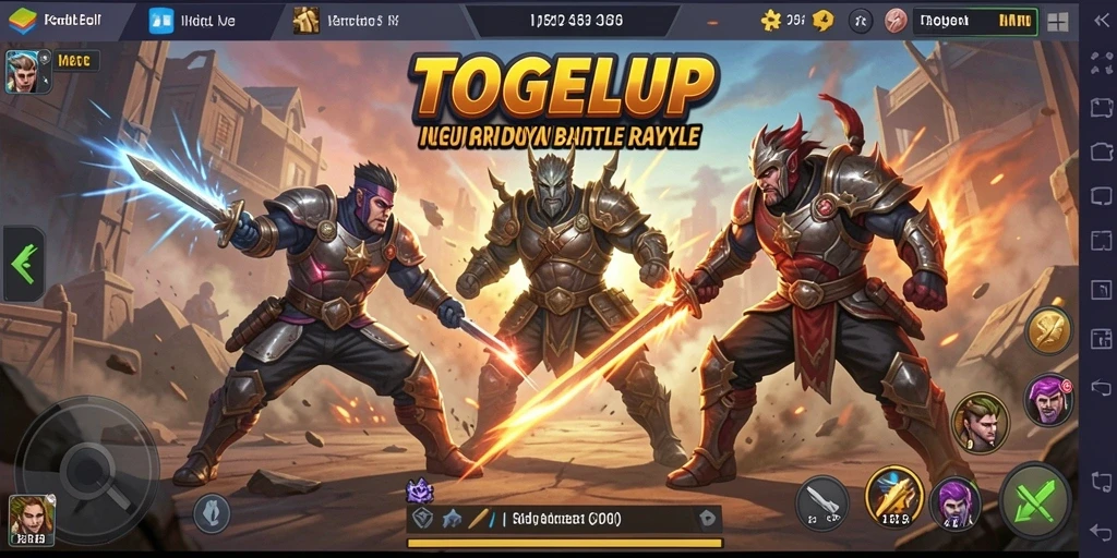 Tampilan gameplay seru TOGELUP dalam pertarungan Battle Royale.