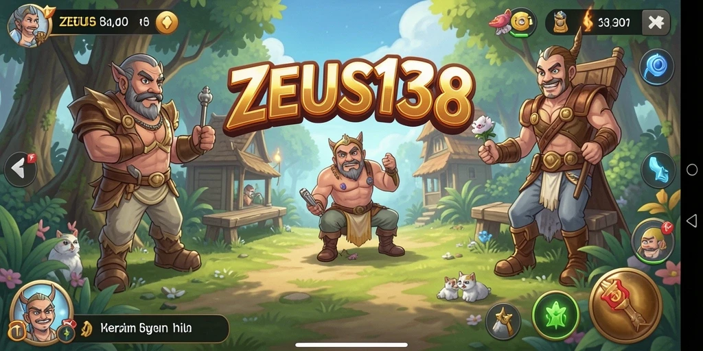 Tangkapan layar gameplay ZEUS138 yang cerah dan menghibur.