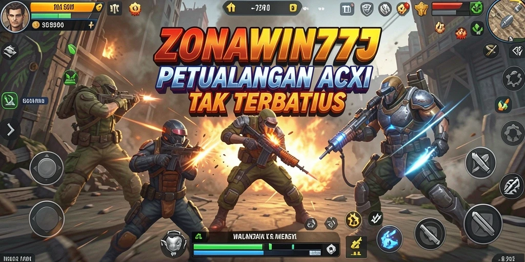 Screenshot gameplay ZONAWIN777 yang menunjukkan aksi mendebarkan.